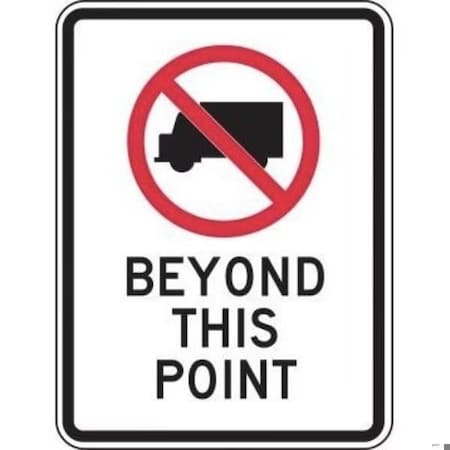 Accuform TRUCK RESTRICTI ON SIGN NO TRUCKS FRR231HP FRR231HP